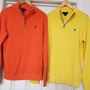 2 Big Boys Polo Tunic Zip shirts